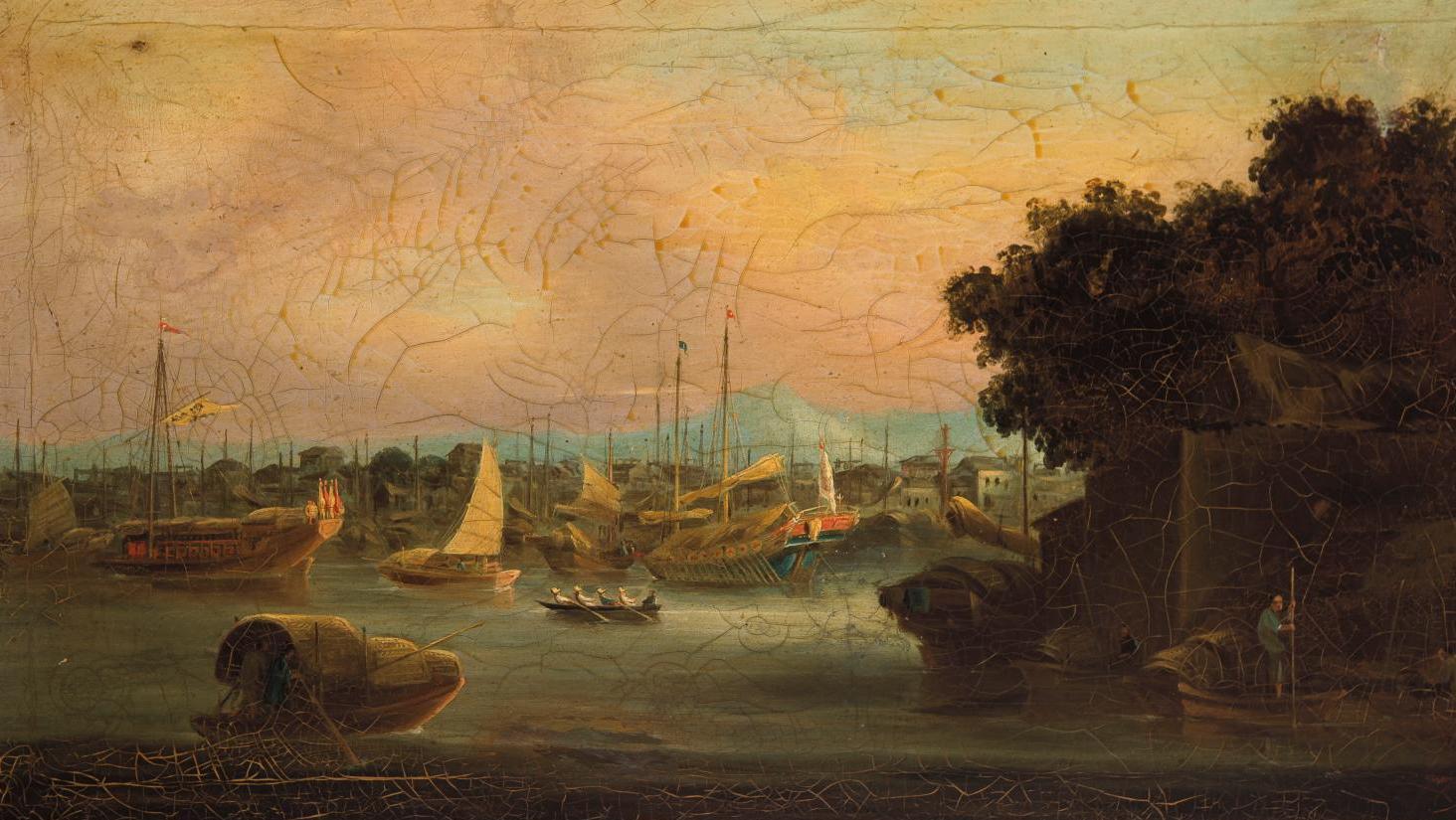 Lam Qua (1801-1860), United States Trade Delegation (Hong) in Canton, Whampoa Bay,... Lam Qua et les « peintres-exportateurs »
