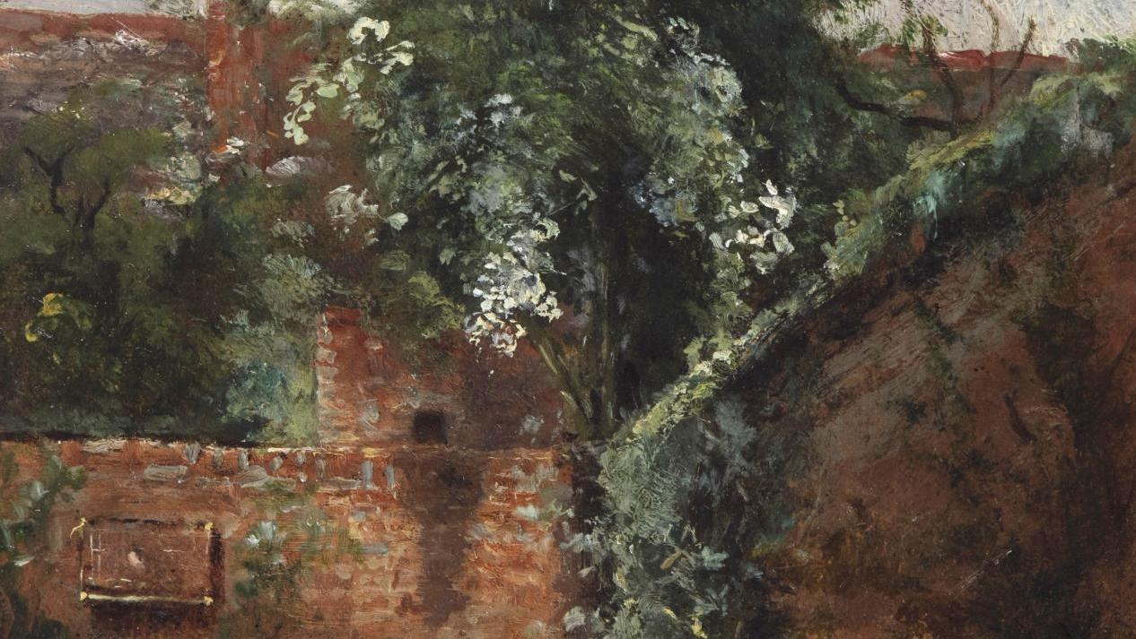 John Constable (1776-1837), Vue de jardins à Hampstead, avec un sureau, vers 1821-1822,... Le pleinairisme de Ger Luijten à la fondation Custodia