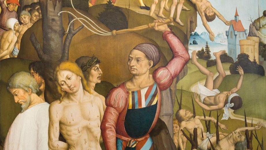 Entourage du Maître de la Crucifixion de Blaubeuren, d’après Albrecht Dürer, Le Martyre... Les peintures germaniques des collections publiques françaises à l'étude à l'INHA