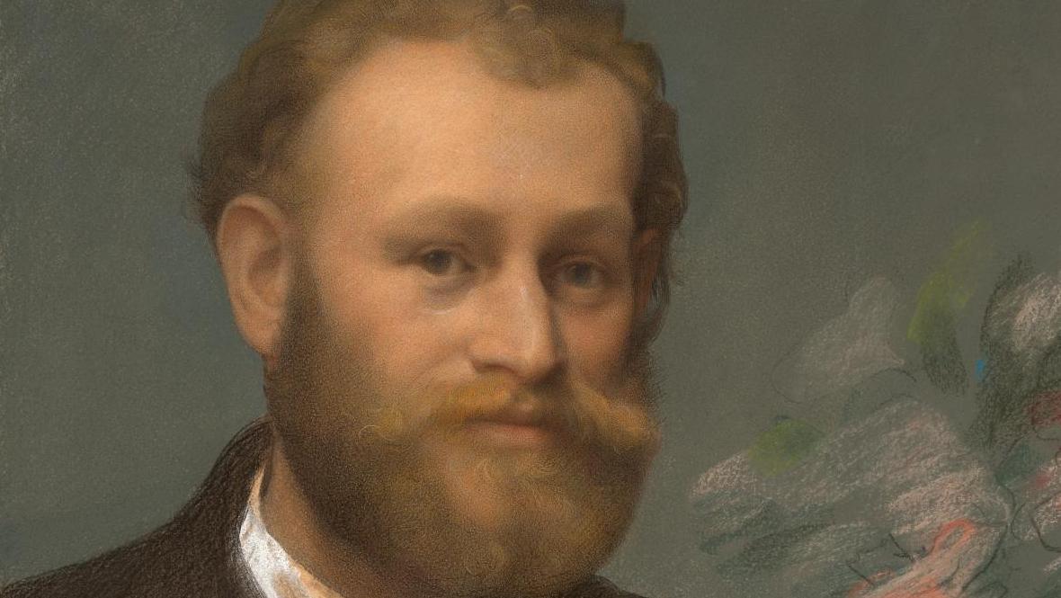 Félix Bracquemond (1833-1914), Portrait d’Édouard Manet, 1864, pastel, 62,5 x 74... Collection Marie & Félix Bracquemond, l’art multiforme