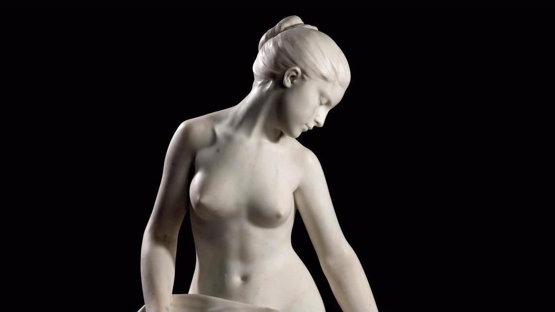 Alfred Boucher (1850-1934), Volubilis, vers 1897, marbre. © Bowman Sculpture / Musée... L’atelier d’Alfred Boucher au musée Camille Claudel