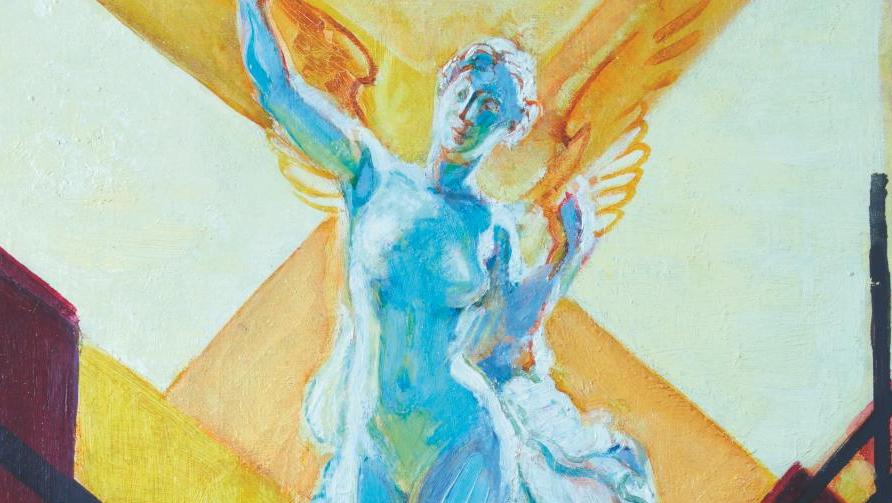 Frantisek Kupka (1871-1957), Danseuse Tanagra, toile, signée et dédicacée à «Ninie... La Grèce antique inspire Frantisek Kupka et les enchères