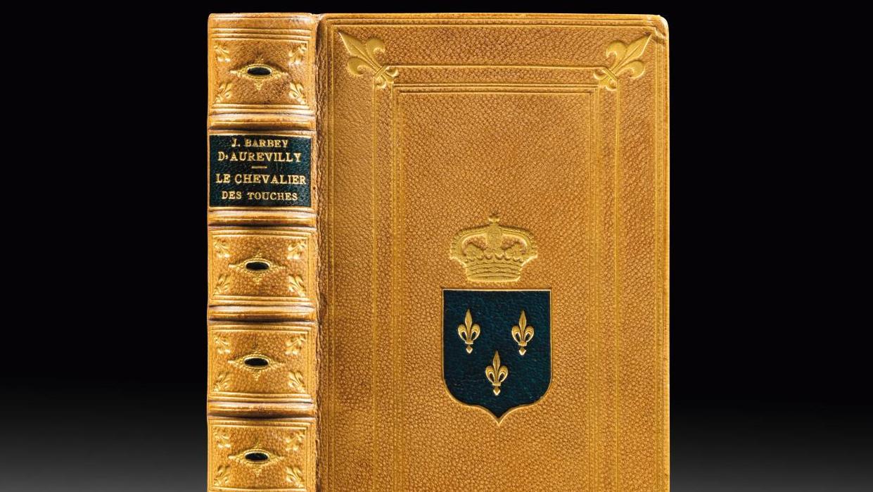 Jules Barbey d’Aurevilly (1808-1889), Le Chevalier des Touches, Paris, 1879, in-12,... Jules Barbey d’Aurevilly à l'honneur de la bibliothèque Joël Dupont