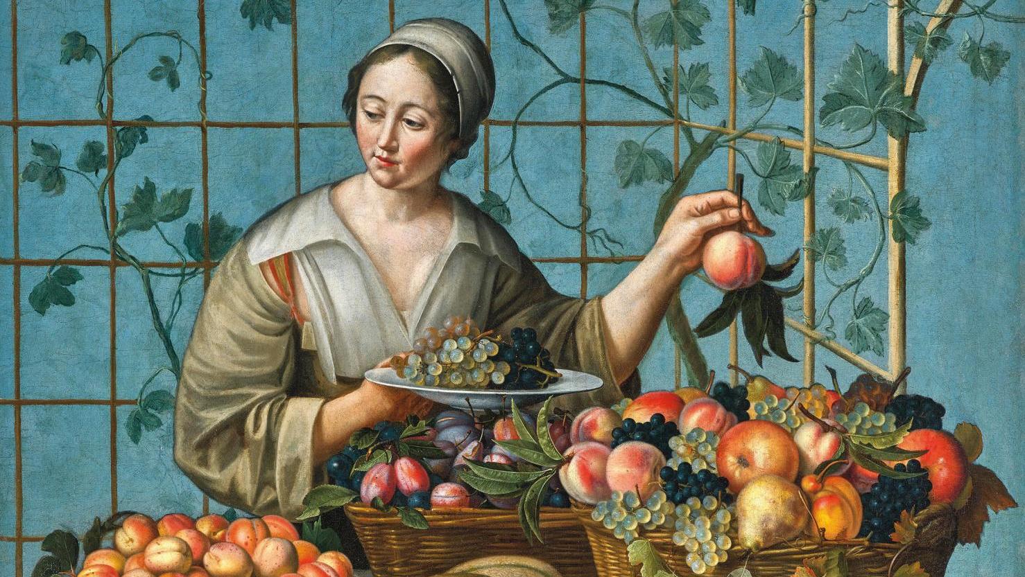 Louyse Moillon (vers 1610-1696), Marchande de fruits, huile sur toile, 122 x 112... Louyse Moillon, le vent en poupe