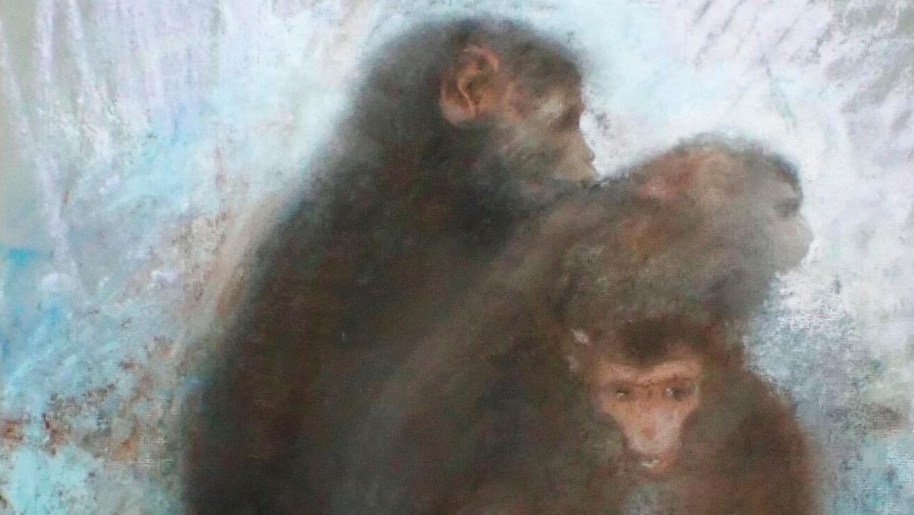   Lévy-Dhurmer et les trois petits singes