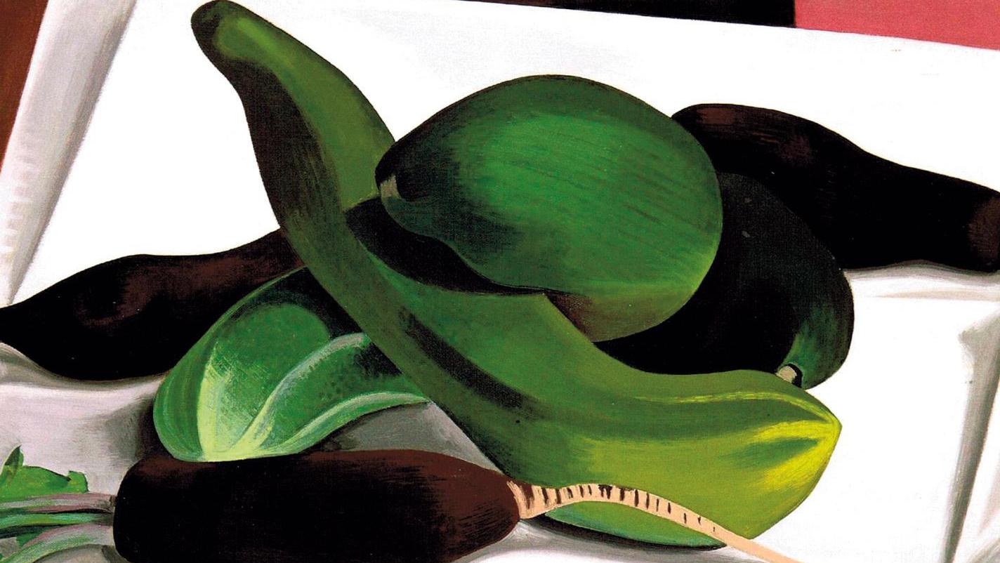 Auguste Herbin (1882-1960), Les Concombres (Cucumbers), 1926, oil on canvas, 65.5...  Auguste Herbin, a Survey of Modern Art at the Musée de Montmartre