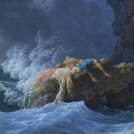 La mer se déchaîne sous le pinceau de Claude Joseph Vernet 