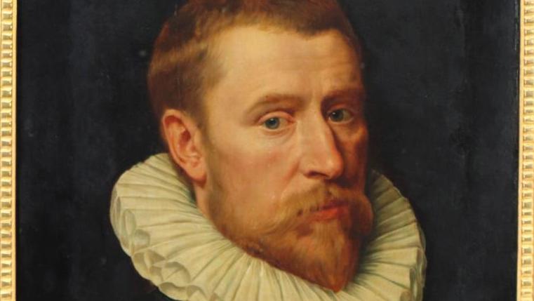 Adriaen Thomasz Key (vers 1544-après 1589), Portrait d’homme en cuirasse et collerette... Key, portraitiste des notables d’Amsterdam