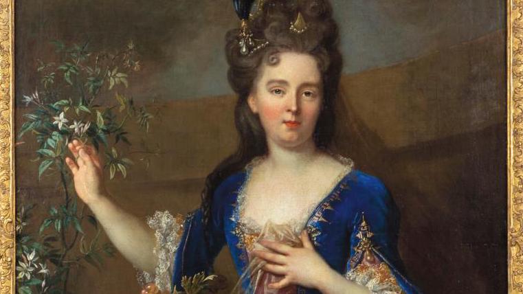 Nicolas de Largillière (1656-1746), Portrait of Catherine Begon de Montfermeil, née... Lady with Jasmine: Portrait of a Young Aristocrat by Nicolas de Largillière