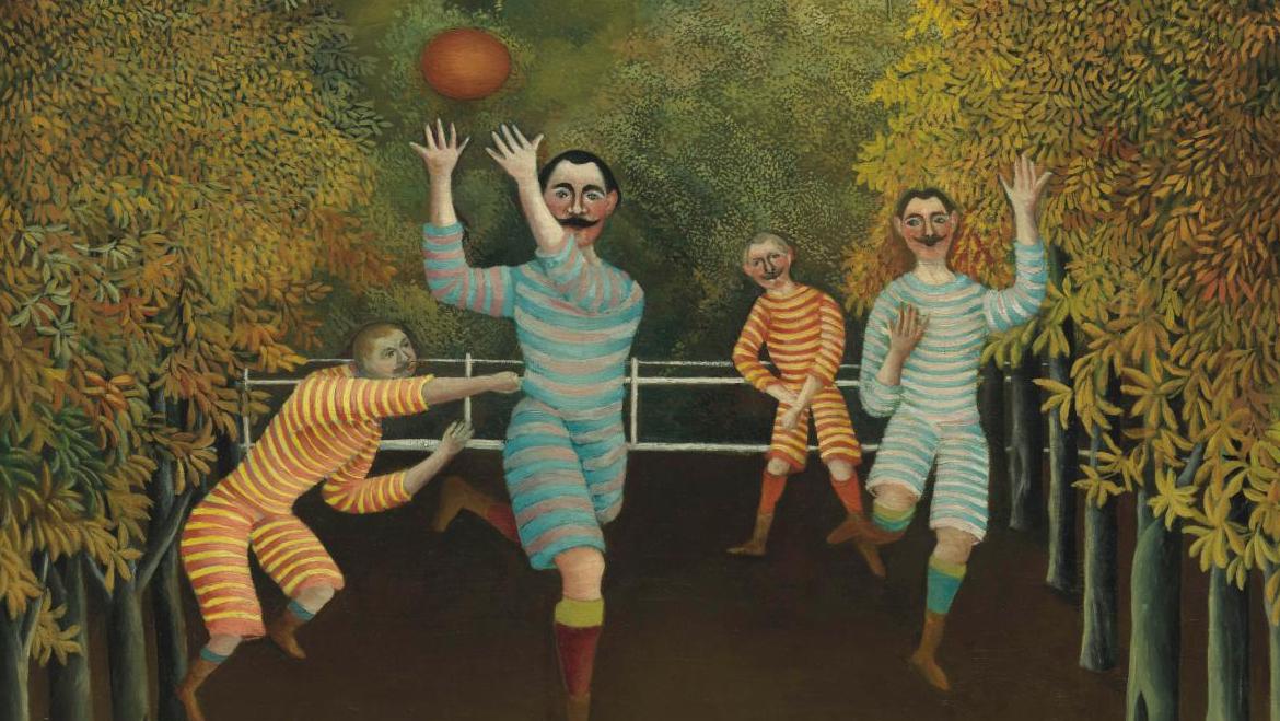 Henri Rousseau (1844-1910), Les Joueurs de football, 1908, huile sur toile, 100,5... Festival de l'histoire de l'art : un vrai marathon à Fontainebleau !