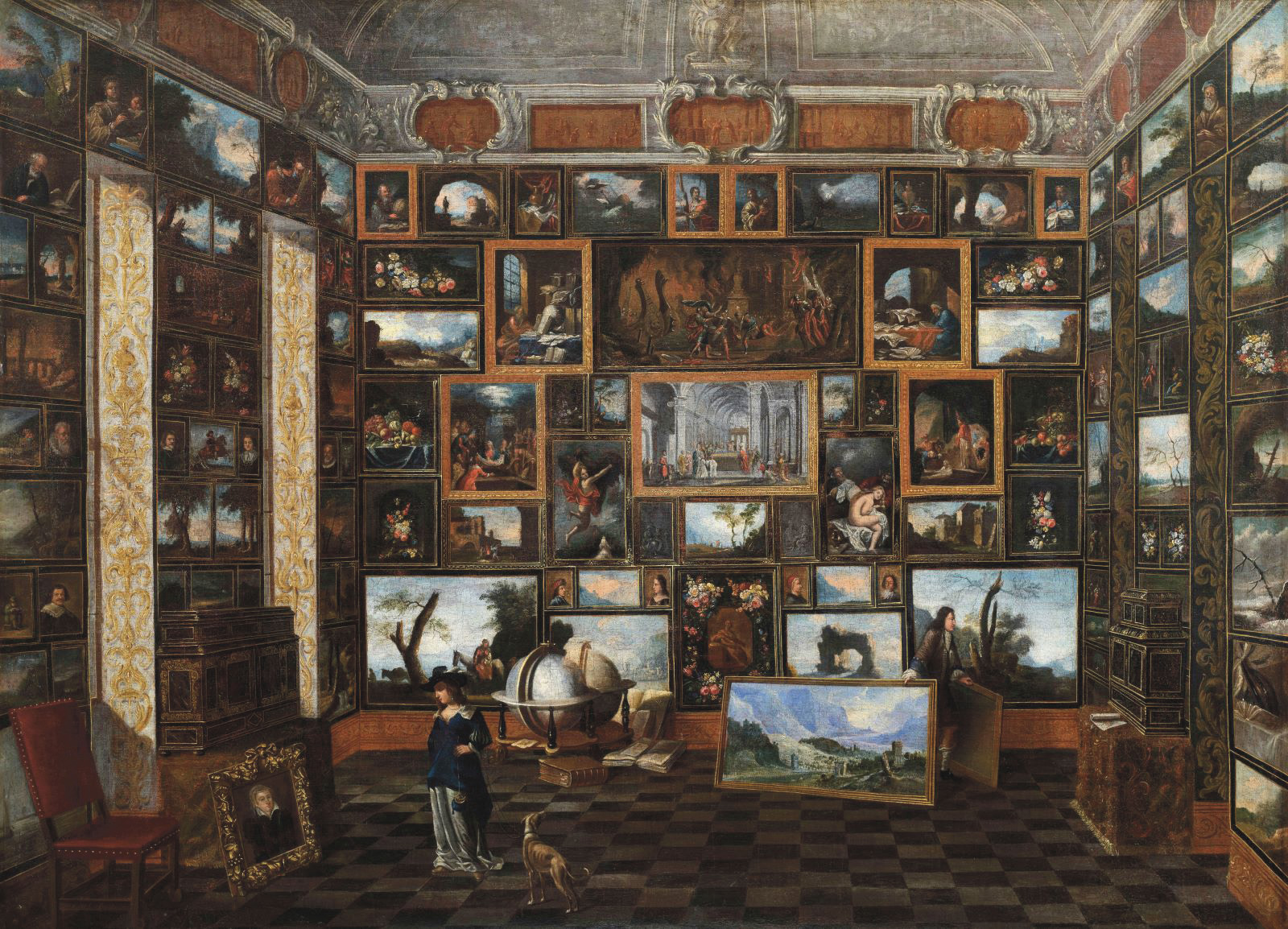 Un intérieur de collectionneur signé Johann Bretschneider