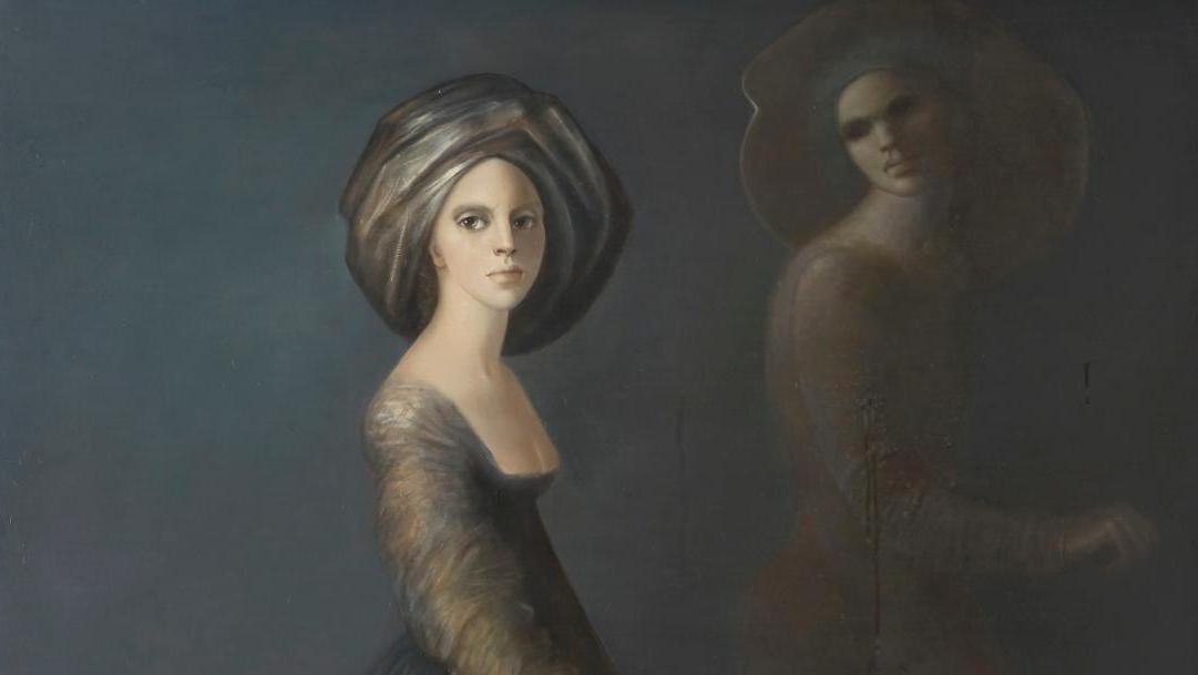 Leonor Fini (1907-1996), La Tenebrosa, 1978, huile sur toile, 116 x 89 cm. Estimation :... Leonor Fini, de l’ombre à la lumière