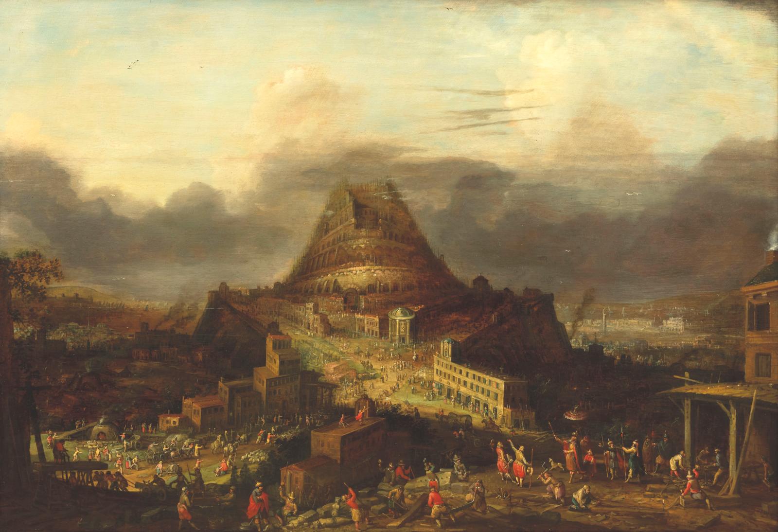 Panorama sur Babel par Hendrick III Van Cleve 