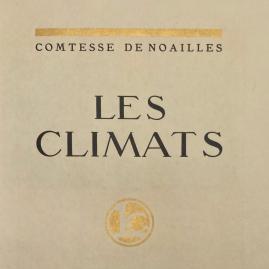 Panorama (avant-vente) - Les "Climats" d'Anna de Noailles sublimés par François-Louis Schmied