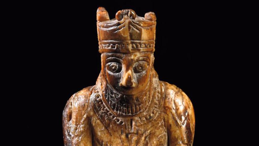 Norway, Trondheim, 13th century. Chess piece, king, in walrus tusk ivory carved in... A 13-Century Norwegian Chess Piece: May the Best Player Win!
