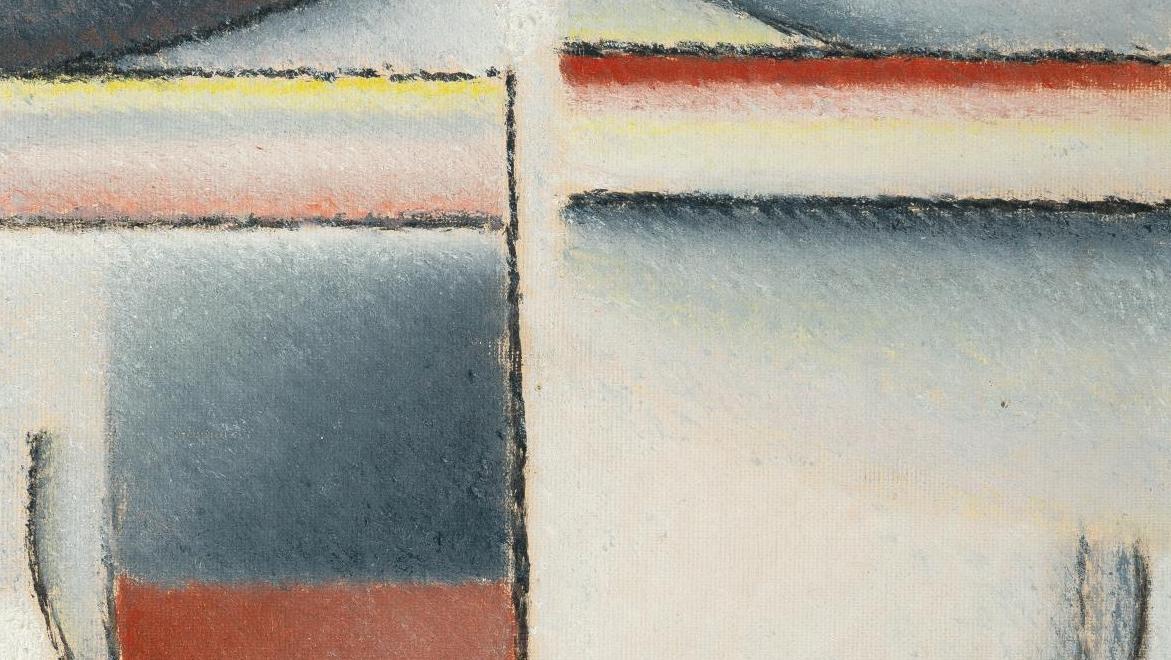 Alexej von Jawlensky (1864-1941), Tête abstraite : ambiance hivernale, 1932, huile... Tête abstraite ou les méditations de Jawlensky