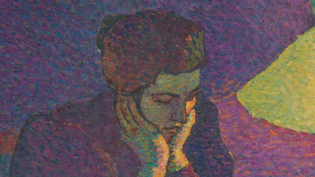 Jean Peské (1870-1949), Jeune femme à la lecture, 1895, huile sur toile, 81 x 65... Jean Peské en pleine lumière