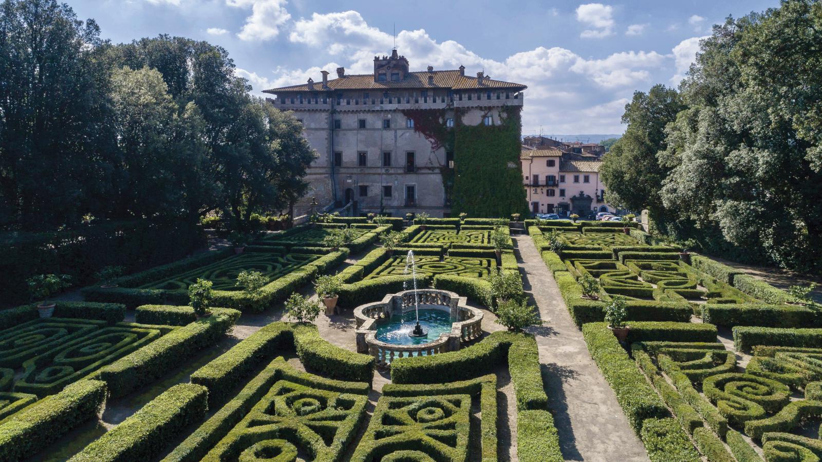 Le jardin Renaissance du château Ruspoli, près de Rome