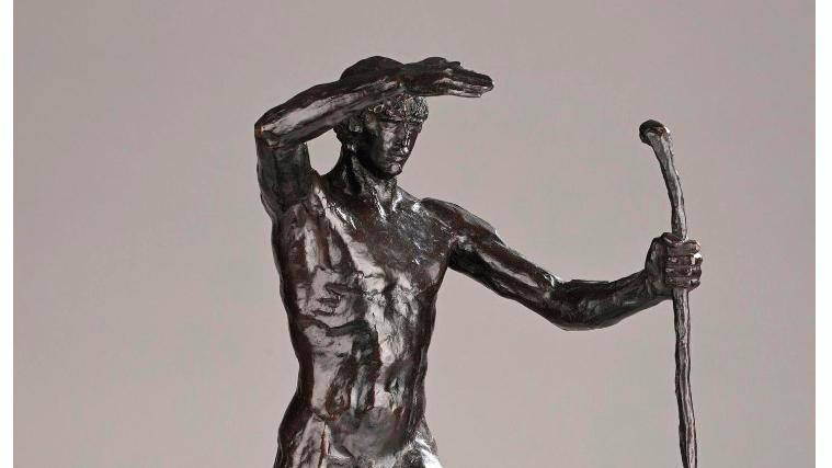 Paul Landowski (1875-1961), Les Fils de Caïn : le berger, vers 1910, bronze à patine... La sculpture moderne et son berger Paul Landowski