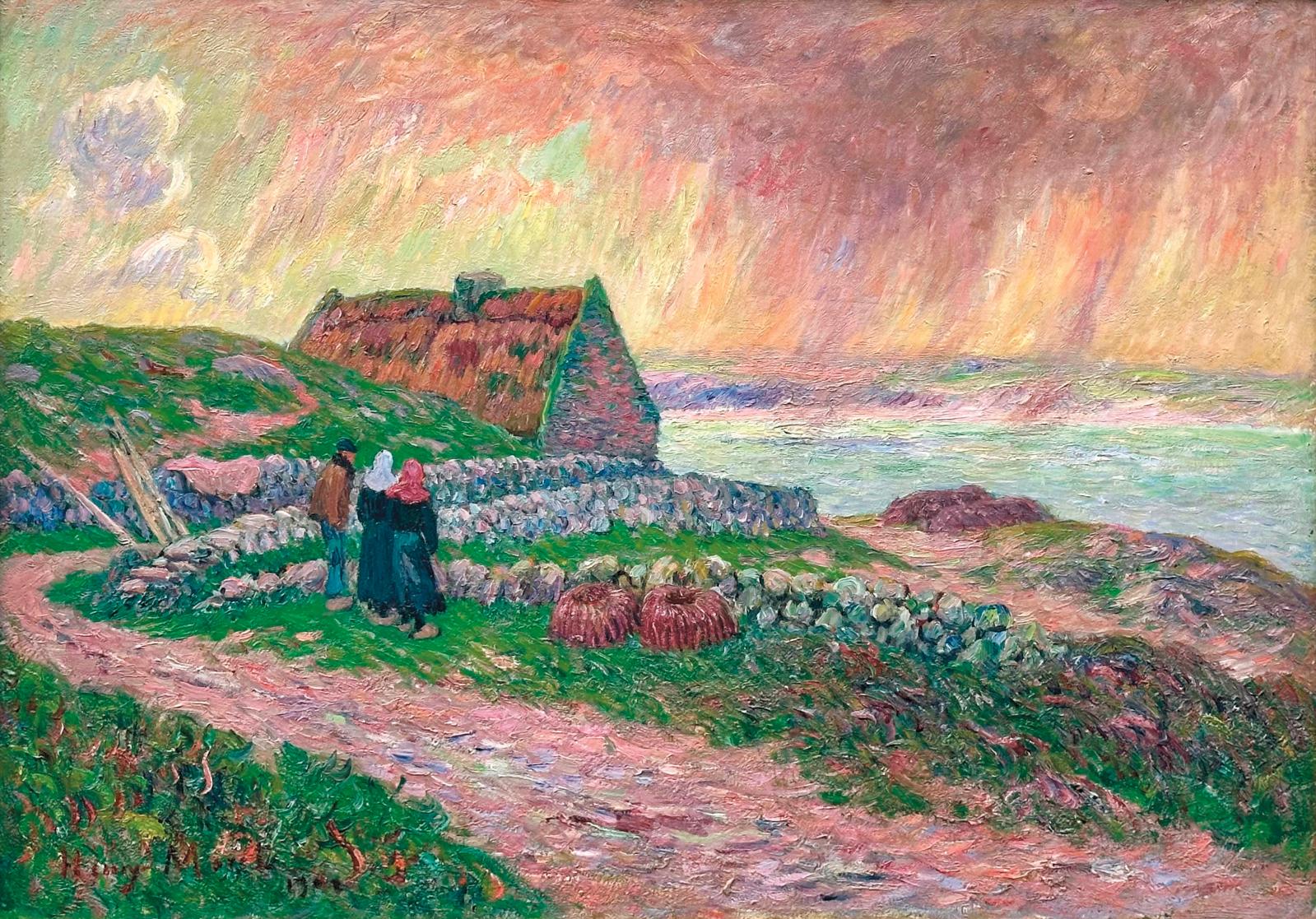 Tempête en Bretagne par Henry Moret 