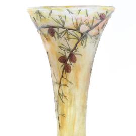 Panorama (avant-vente) - Un vase Daum Nancy au décor de sous-bois 