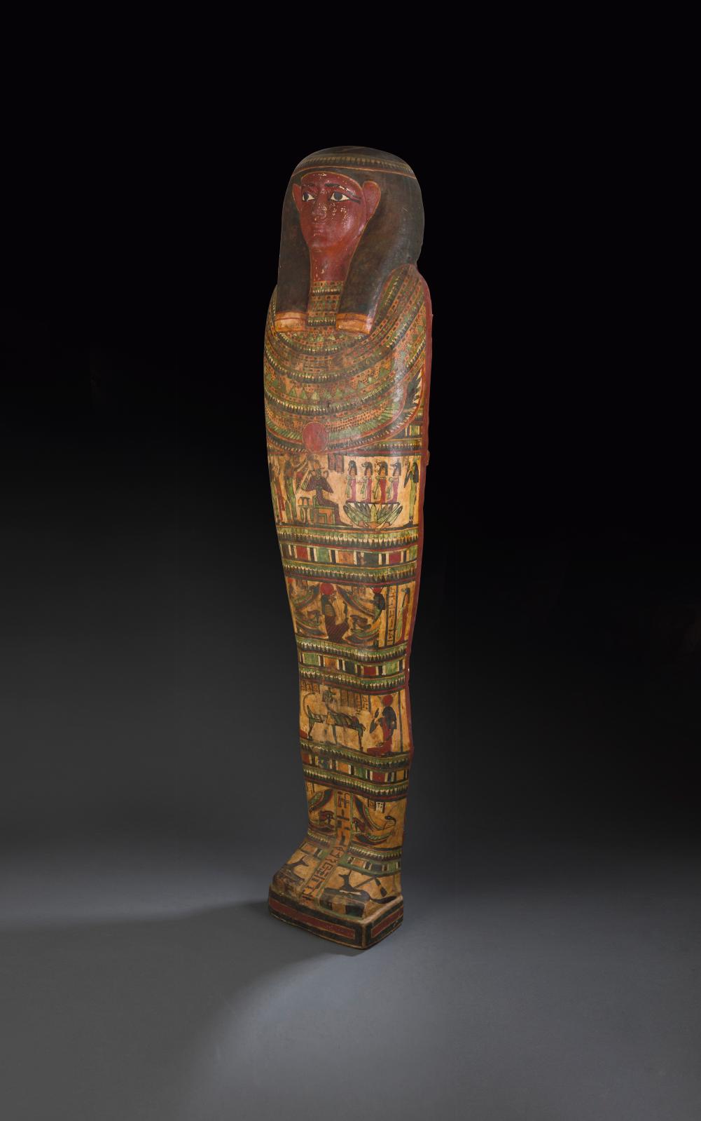 Un sarcophage de l'Egypte antique paré pour l’éternité