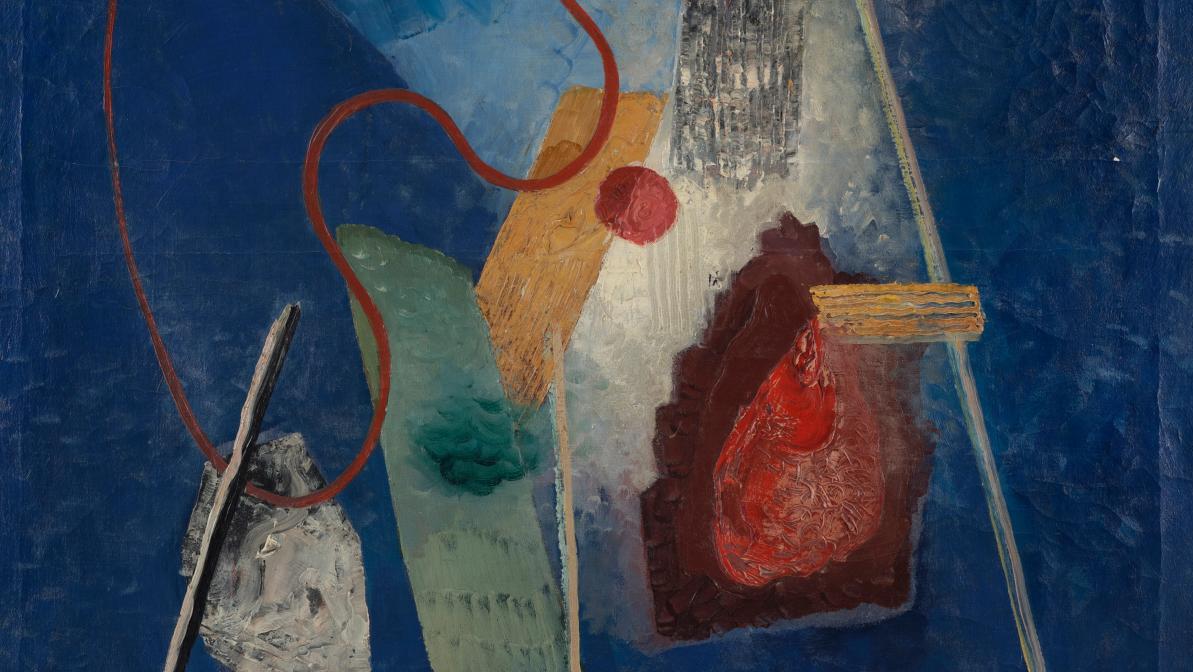 Frantisek Foltyn (1891-1976), Composition, huile sur toile, 92 x 73 cm. Estimation... Bismuth-Etcheverry, un couple épris d’art moderne