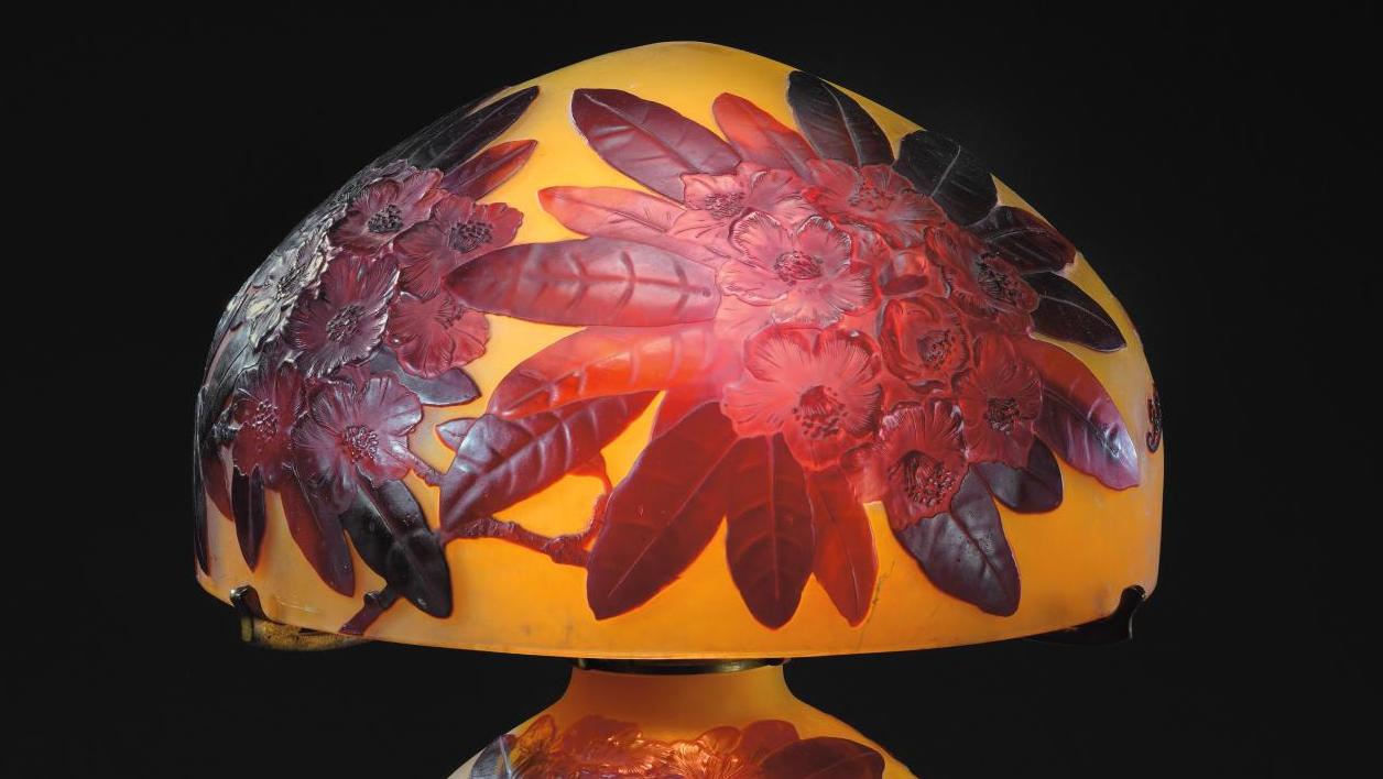 A Gallé lamp from 1925: to the | Gazette Drouot