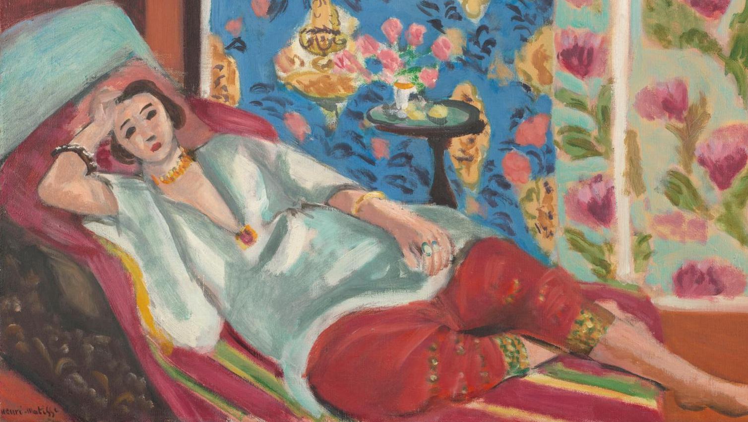 Henri Matisse (1869-1954), Odalisque à la culotte rouge, vers 1924-1925, huile sur... L’Orient des peintres : du rêve à la lumière