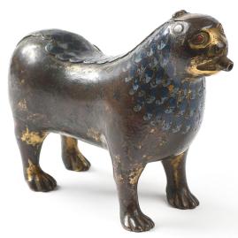 Un rare aquamanile en forme de lion de la seconde partie du XIIe siècle - Une oeuvre aux enchères