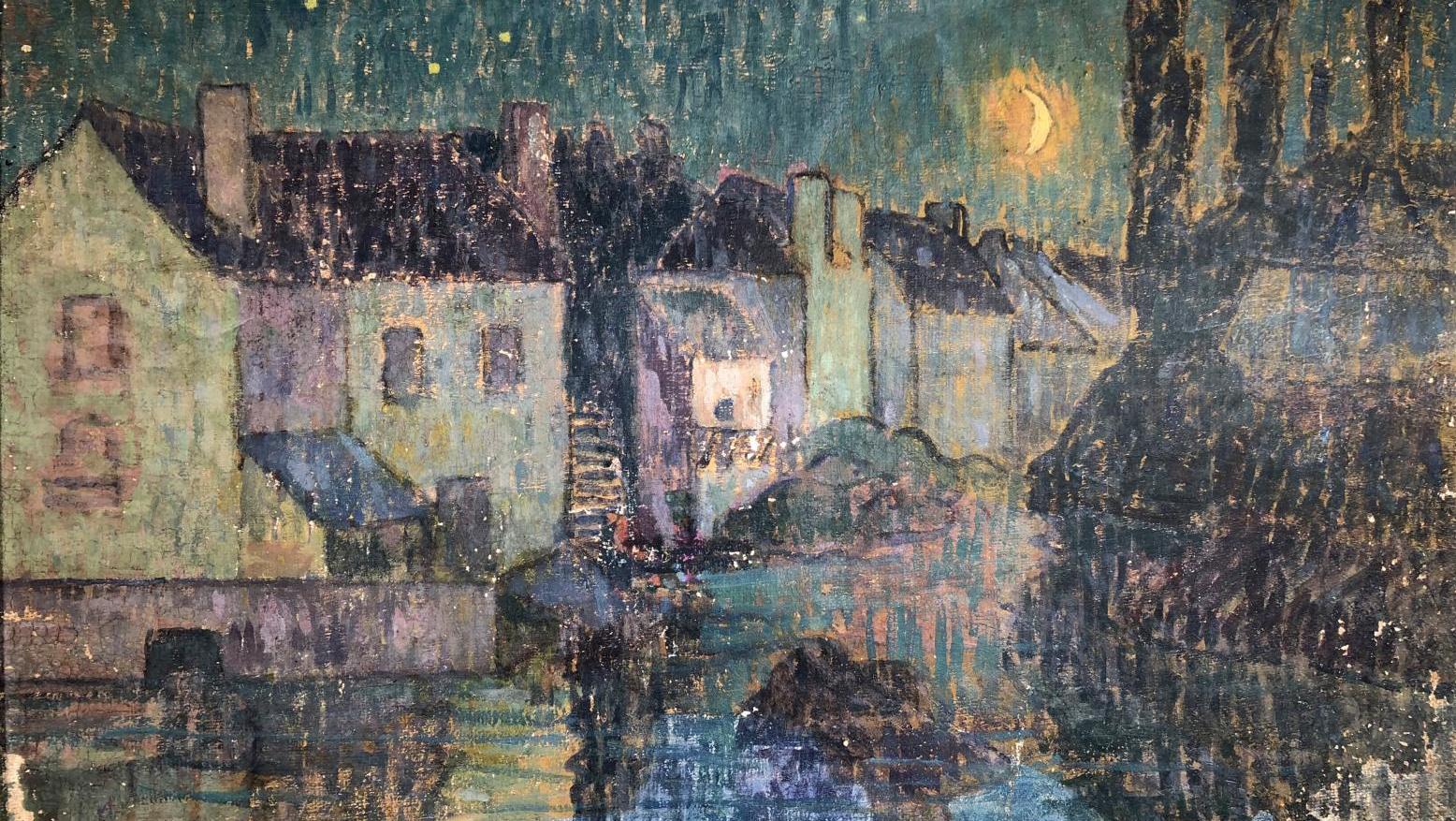 Émile Jourdan (1860-1931), Les Moulins sur l’Aven, huile sur toile, 54 x 65 cm. Estimation :... Fidèle parmi les fidèles
