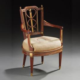 Un caducée pour un fauteuil Louis XVI - Les adjugés