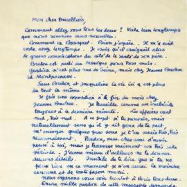 Bibliothèque Jeanne et James Ducellier : petits mots écrits entre surréalistes