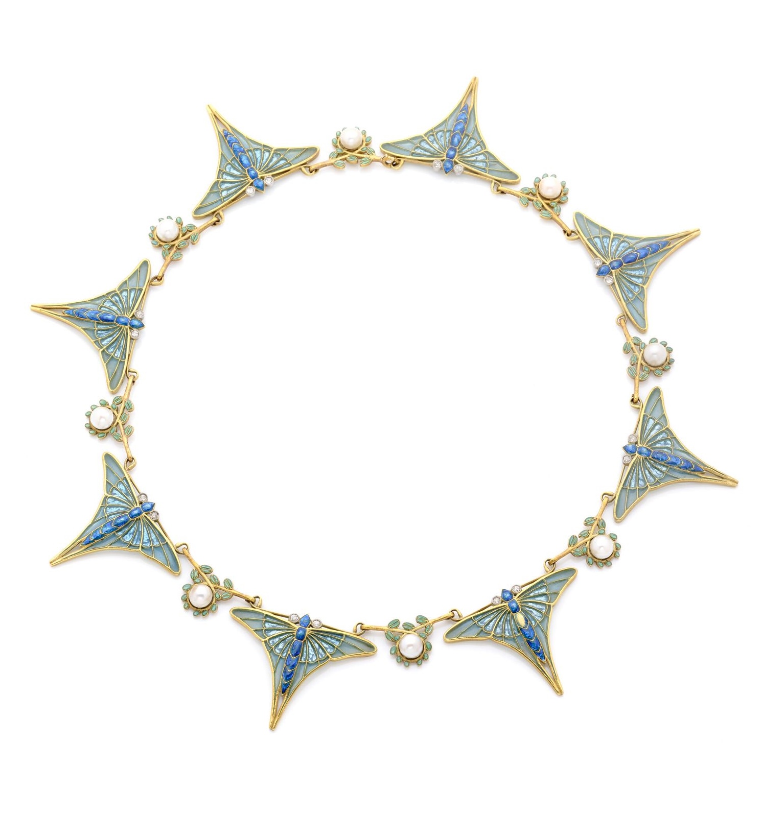 Un collier d’Eugène Feuillâtre, dans le sillage de Lalique