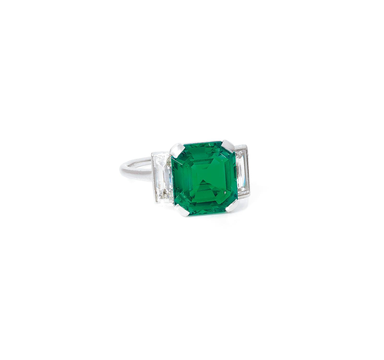 Bague En Argent 925 Rhodié - Pierre émeraude Cz Verte 15mm Forme Marquise - Taille 60 - Marque Natheys Paris - Neuve Avec étiquettes