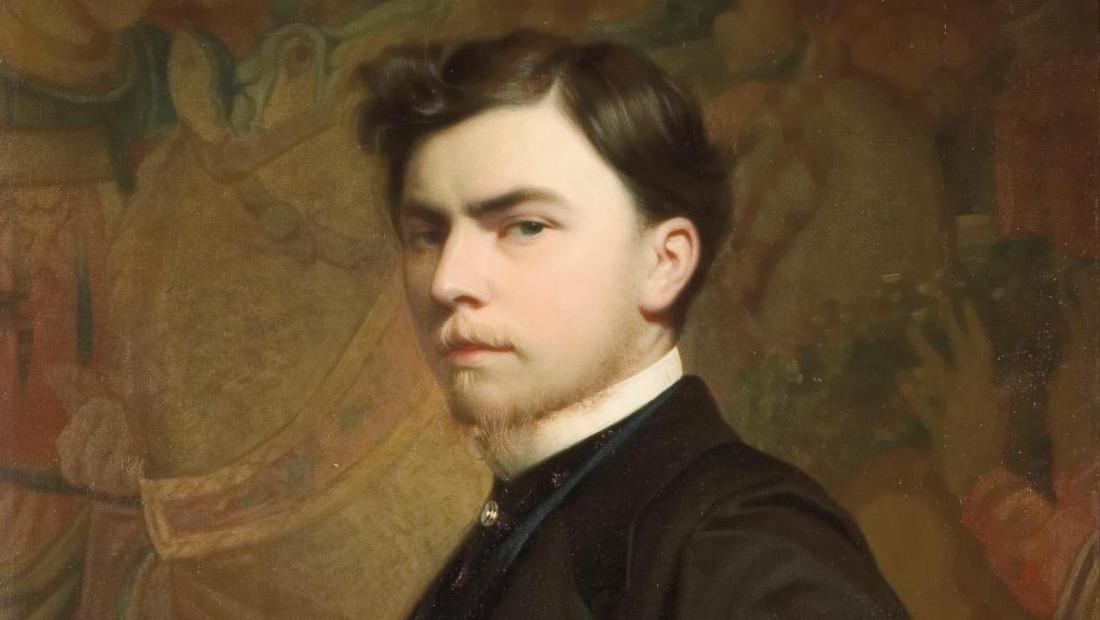 Henri Regnault (1843-1871), Portrait du baron Portalis, 1864, huile sur toile marouflée... L'Orient chimérique d'Henri Regnault à Saint-Cloud