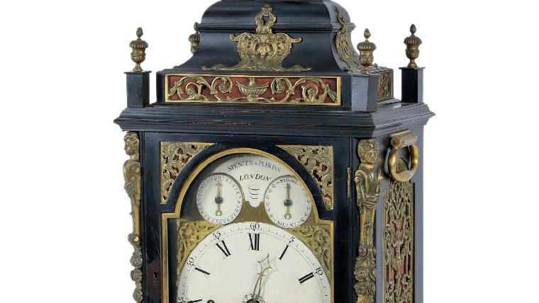 Spencer & Perkins, Londres, horloge de table musicale à huit mélodies, vers 1780-1790,... Les heures anglaises de Spencer & Perkins