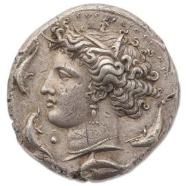 Une monnaie de Syracuse au grand galop - Les adjugés
