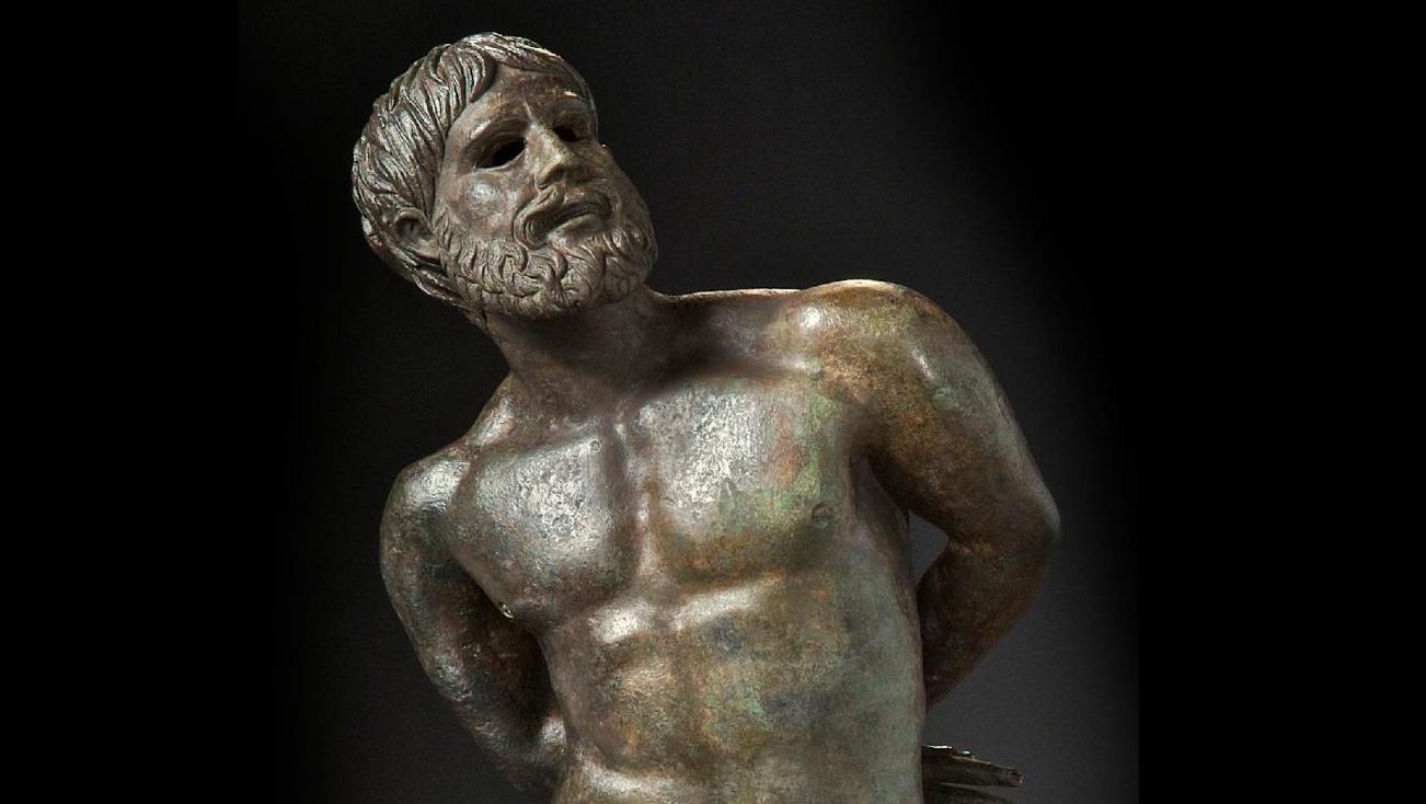 Fin du Ier siècle av. J.-C., découvert à Arles, fouilles du Rhône, 2007. Statue de... César et le Rhône Chefs-d’œuvre antiques d’Arles