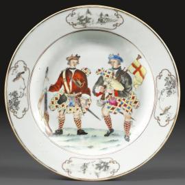 Porcelaine « aux Écossais » ou la Chine sur un air de cornemuse