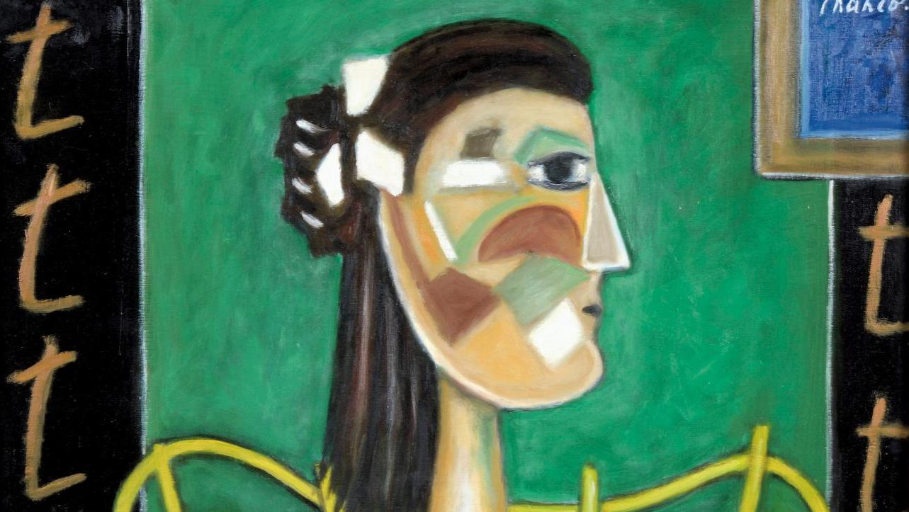 Roland Chanco (1914-2017), Theresa, huile sur toile signée, titrée et datée «7.6.78»,... Atelier de Roland Chanco