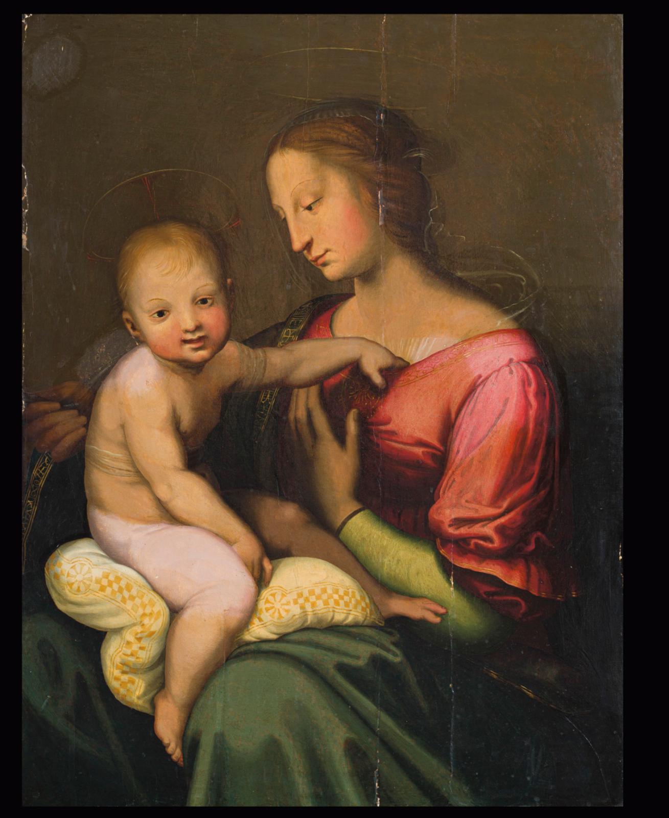 Une Vierge à l'Enfant de l’entourage de Raphaël