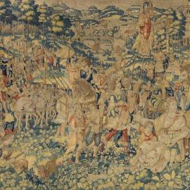 Le triomphe de Scipion sur une grande tapisserie de Bruxelles - En vente