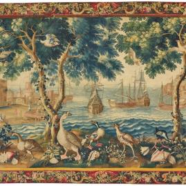 Le port de Palerme sur une tapisserie de Beauvais - En vente