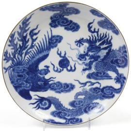 Porcelaine de Chine et estampe du Japon, duo de tête  - Les adjugés