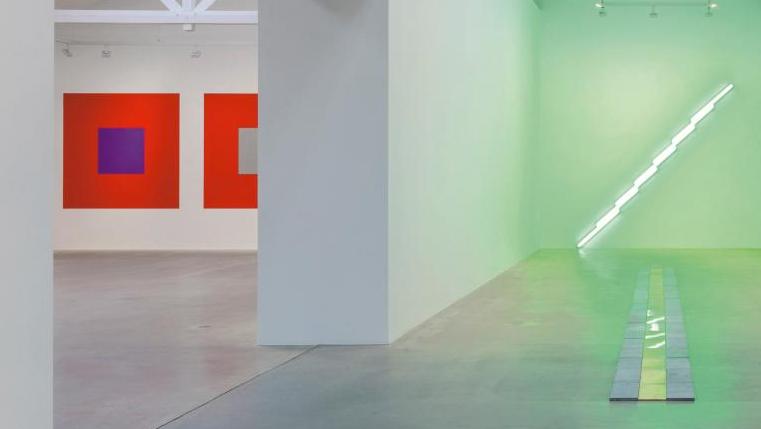 Vue de l’exposition «Monumental Minimal» Galerie Thaddaeus Ropac - Pantin - De gauche... L’art minimal en France : un marché à reconquérir ?