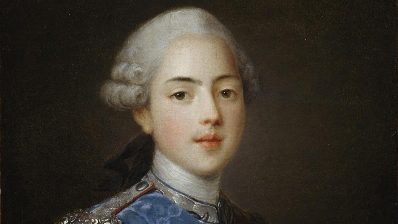 Jean-Martial Frédou (1711-1795), Portrait du comte d’Artois en colonel général des... La jeunesse du comte d’Artois au château de Maisons, un portrait partiel mais des documents inédits