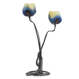 Lampe Monnaie du pape par Louis Majorelle & Daum : une collaboration lumineuse