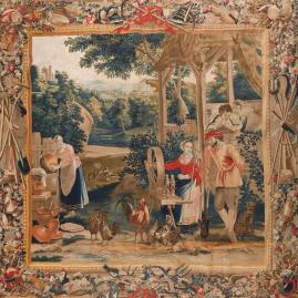Une tapisserie de Guillaume Werniers d'après David Teniers - En vente