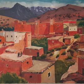 Majorelle dans l'Anti-Atlas, un tableau de pleine maturité - En vente